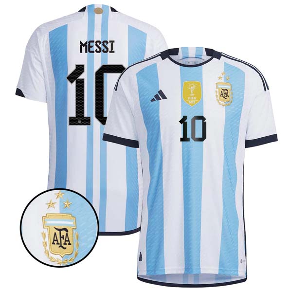 3 Estrellas Tailandia Camiseta Argentina 1ª Kit Messi 2022 2023
